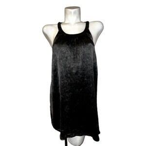 Torrid Top Size L 12 (0) Black Mineral Wash Satin Charmeuse Slvls Goddess Tank